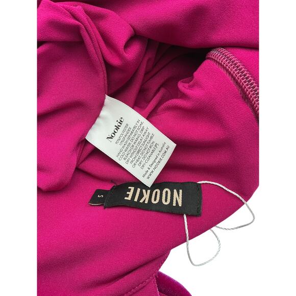 Nookie Fuchsia Velvet Mini Dress - Picture 4 of 4